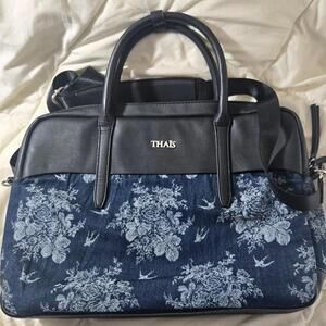 THAIS Structured Boho Cottagecore Messenger Laptop Bag